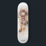 Skateboard *~* Shamán tribal de sueño sagrado chamán<br><div class="desc">* Western BOHO American Watercolor Abstract Dream Catcher Journey con encantadoras plumas como símbolo chamánico para un diseño nativo americano de Healer espiritual Healer o BOHEMIAM. * . *** Los colores son suave MARRÓN , TÁN, BRONCE y COBRE .. Este espíritu basado en el esotérico popular boho creativo abstracto dreamcatcher...</div>