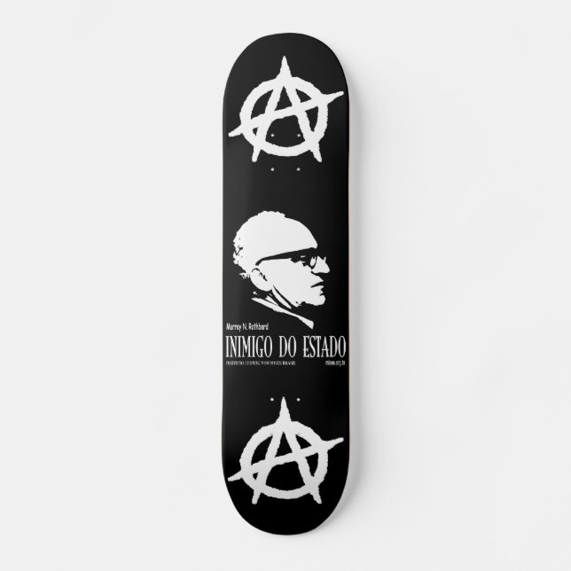 Skateboard Shape de Skate Inimigo do Estado (Anverso)