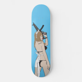 Skateboard She's got a gun