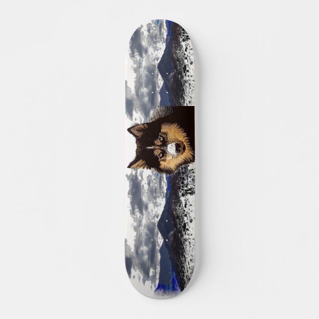 Skateboard Siberian Husky (Anverso )