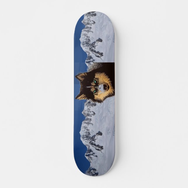 Skateboard Siberian Husky (Anverso )