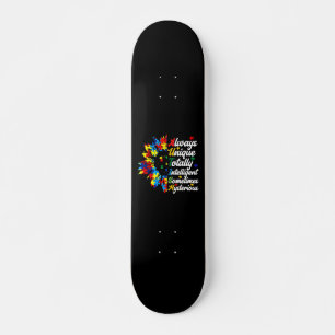 Skateboard Siempre único: conciencia del autismo