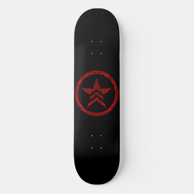 Skateboard Signature Freedom Star Personalizado Pro Park Boar (Anverso)