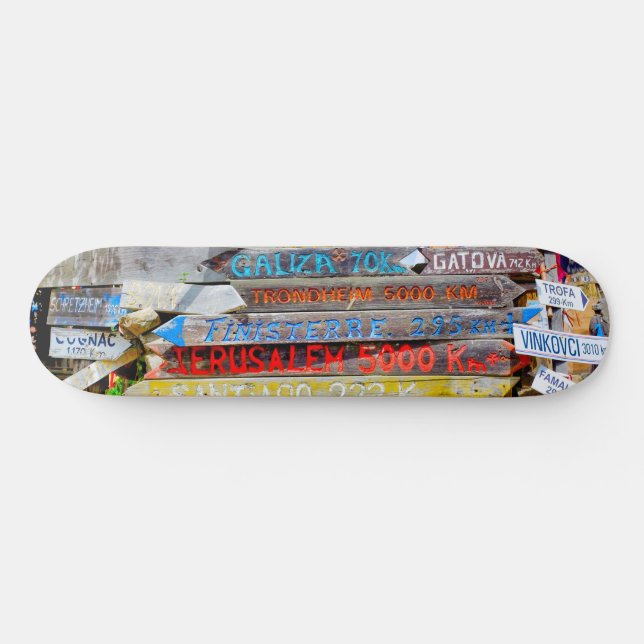 Skateboard Signo de distancia (Horz)