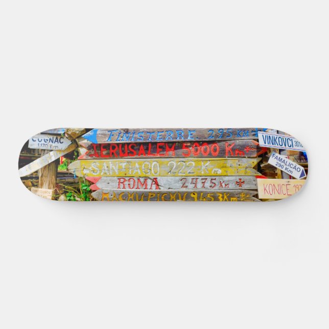 Skateboard Signo de distancia (Horz)