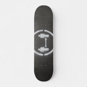 Skateboard Signo de distanciamiento social