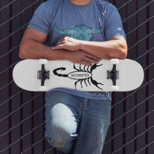 Skateboard Signo de estrella de escorpión negro de Scorpion