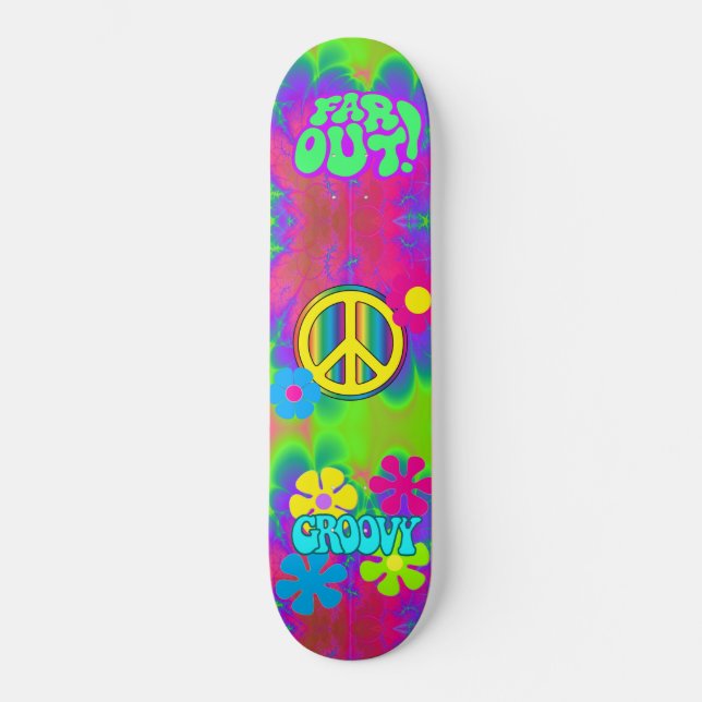 Skateboard Signo de paz (Anverso)