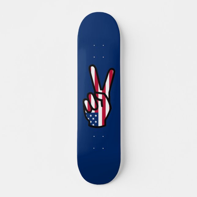 Skateboard Signo de paz (Anverso )