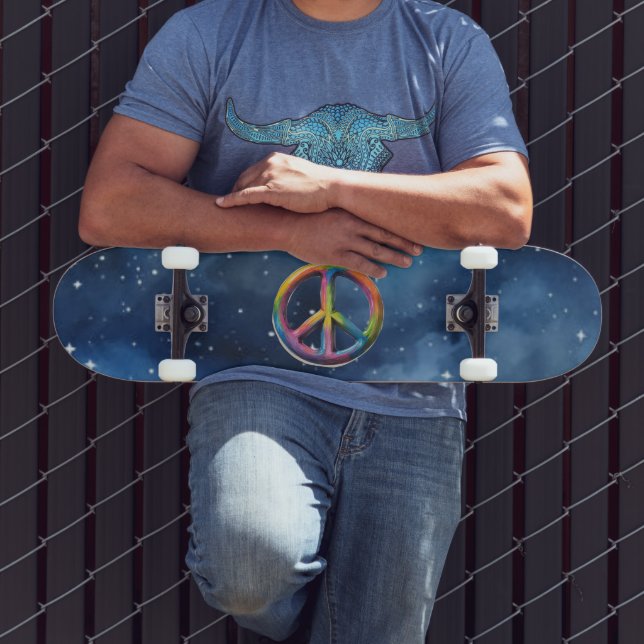 Skateboard Signo de Paz en el Espacio (Exterior 3)