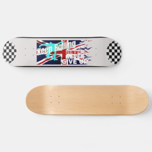 Skateboard Sigue haciendo rollo - Nunca te rindas - cubierta 