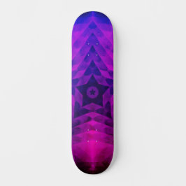 Skateboard Silhouette de árbol de Navidad y gradiente de estr
