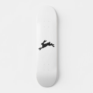 Skateboard Silueta conejita - Elija color de fondo