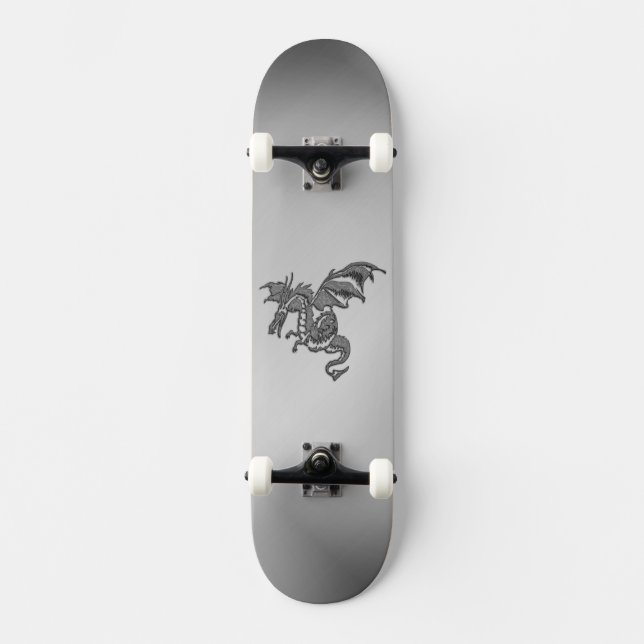 Skateboard Silver Dragon (Anverso)