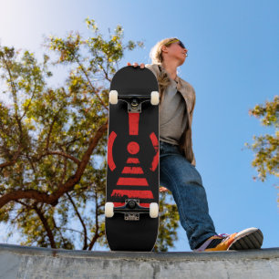 Skateboard Símbolo de advertencia de energía de retroceso