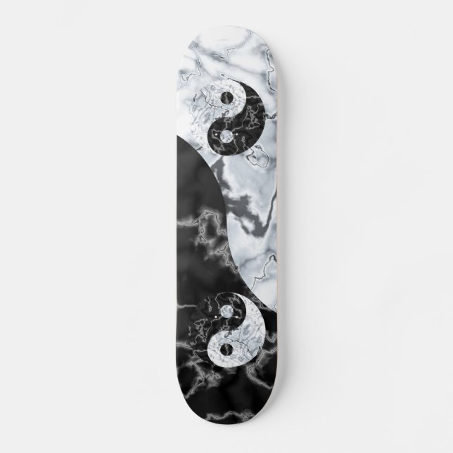 Skateboard Símbolo de Marble Yin Yang (Anverso)