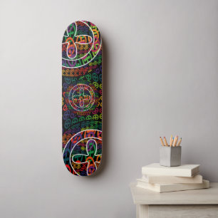 Skateboard SIMBOLO Love CORIA CACERES de Masanser Pixelat