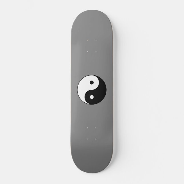 Skateboard Símbolo Yin y Yang (taoísta chino Taijitu) (Anverso)