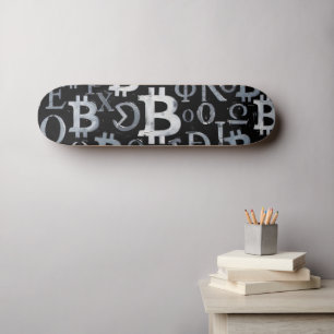 Skateboard Símbolos de Bitcoin (Estilo: 1)