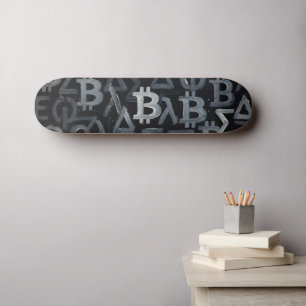 Skateboard Símbolos de Bitcoin (Estilo: 12)