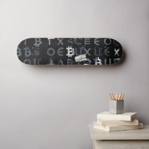 Skateboard Símbolos de Bitcoin (Estilo: 4)