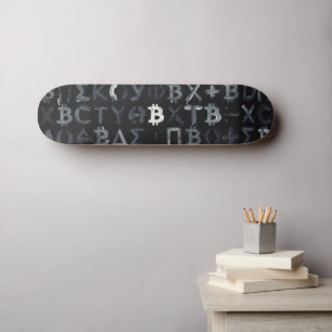 Skateboard Símbolos de Bitcoin (Estilo: 9)