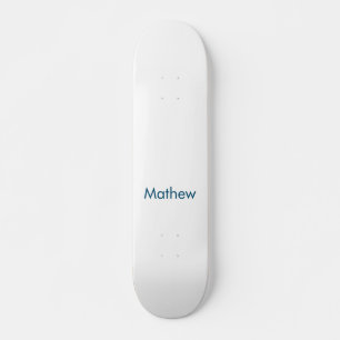 Skateboard simple letra inicial monograma añada su letra de