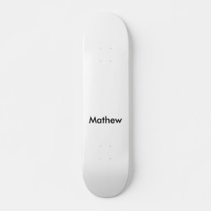 Skateboard simple letra inicial monograma añada su letra de n