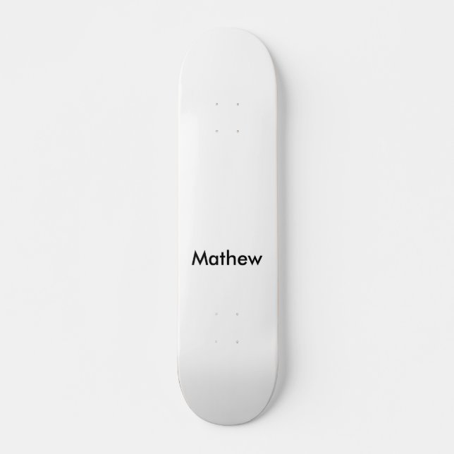 Skateboard simple letra inicial monograma añada su letra de n (Anverso )