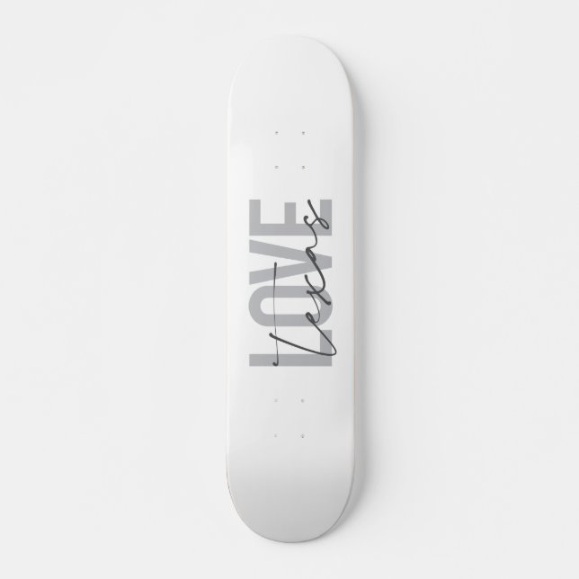 Skateboard Simple, moderno, urbano, genial diseño Amor Texas (Anverso )