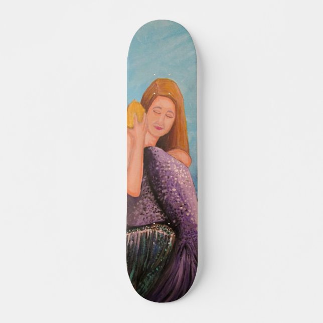 Skateboard Sirena Bajo El Mar (Anverso )