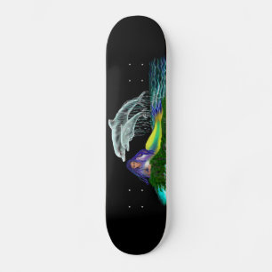 Skateboard Sirena con delfines