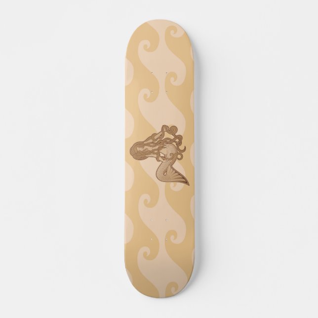 Skateboard Sirena sentada (Anverso )