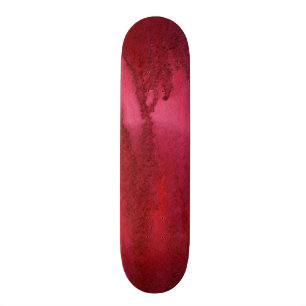 Skateboard Sistema del extracto rojo de la acuarela pintado a