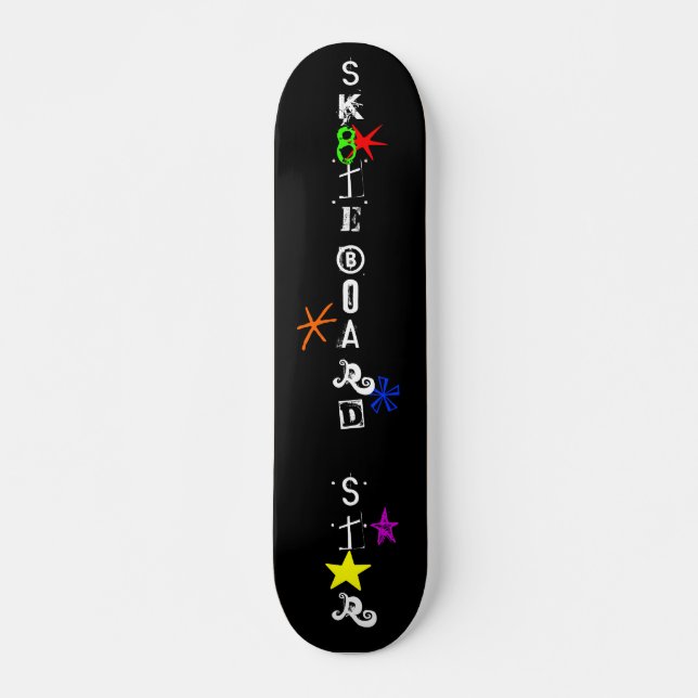 Skateboard "Sk8teboard St*r" (Anverso )