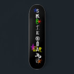 Skateboard "Sk8teboard St*r 3"<br><div class="desc">El Skateboard "Sk8teboard St*r 3" es una tabla única para cada Sk8teboard St*r! Los patinadores Zazzle se dividen en 8 estilos diferentes en el arce norteamericano de origen local, y están diseñados con estándares de calidad profesional que resistirán el patinaje más duro! Obtén cinta de agarre gratis con tu primera...</div>