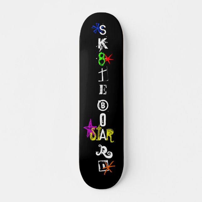 Skateboard "Sk8teboard St*r 3" (Anverso )
