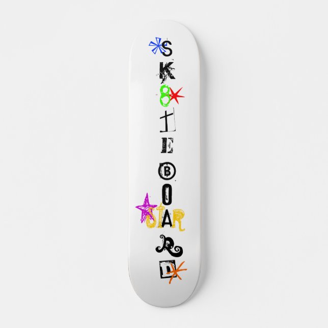 Skateboard "Sk8teboard St*r 4" (Anverso )