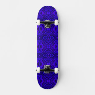 Skateboard Skate de textura de serpiente azul