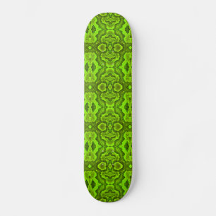 Skateboard Skate de textura de serpiente verde
