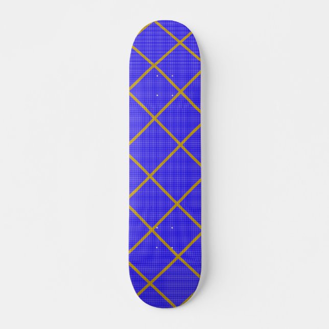 Skateboard Skate Gold y Blue (Anverso )