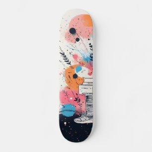 Skateboard Skate to the Future: Neon Pink Edition