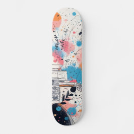 Skateboard Skate to the Future: Neon Pink Edition
