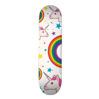 Skateboard Skate Unicórnio Emoji