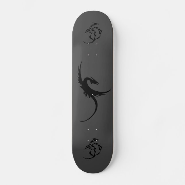 Skateboard Skateboard, Dragon Scateboard, diseño de pared de  (Anverso)