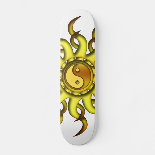 Skateboard Skateboard, Yin Yang Sun, Yellow Gold (Anverso)