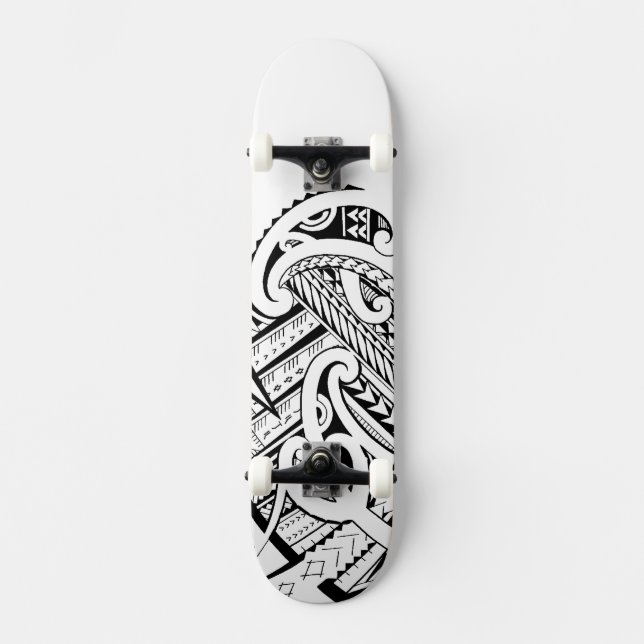 Skateboard Skateboarddeck tribal mezclado del diseño de (Anverso)