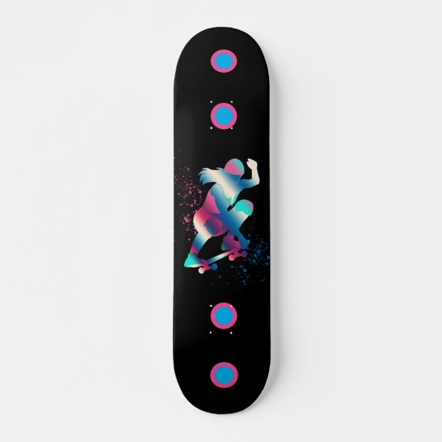 Skateboard Skateboarder femenino (Anverso )