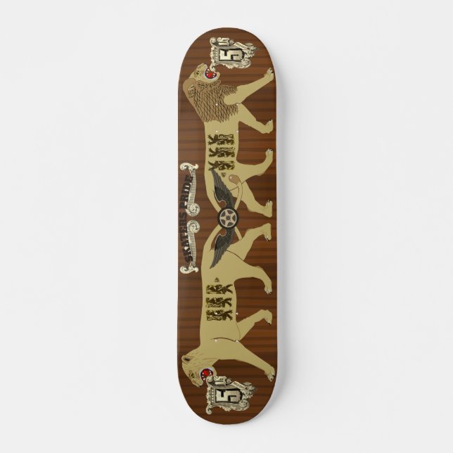 Skateboard Skaters Orgullo León Edición Artística Patines (Anverso )
