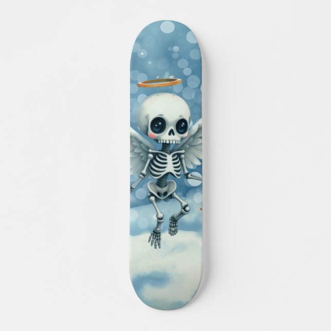 Skateboard Skeleton Angel – The Sweet Side of the Afterlife.  (Anverso )